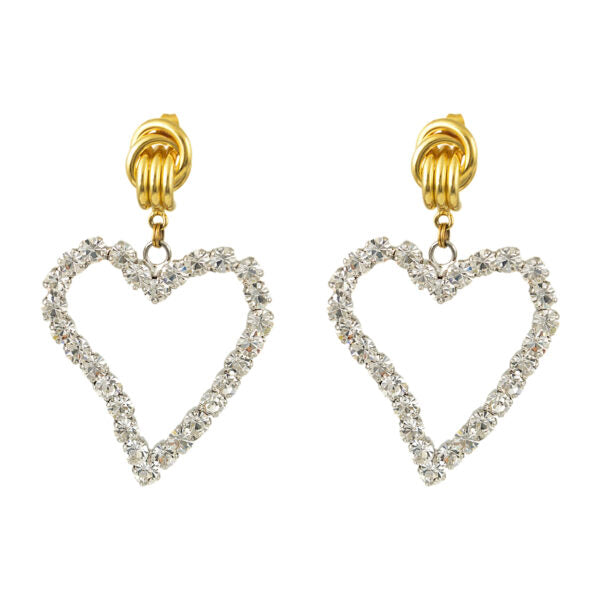 ALL OF MY HEART EARRINGS CRYSTAL